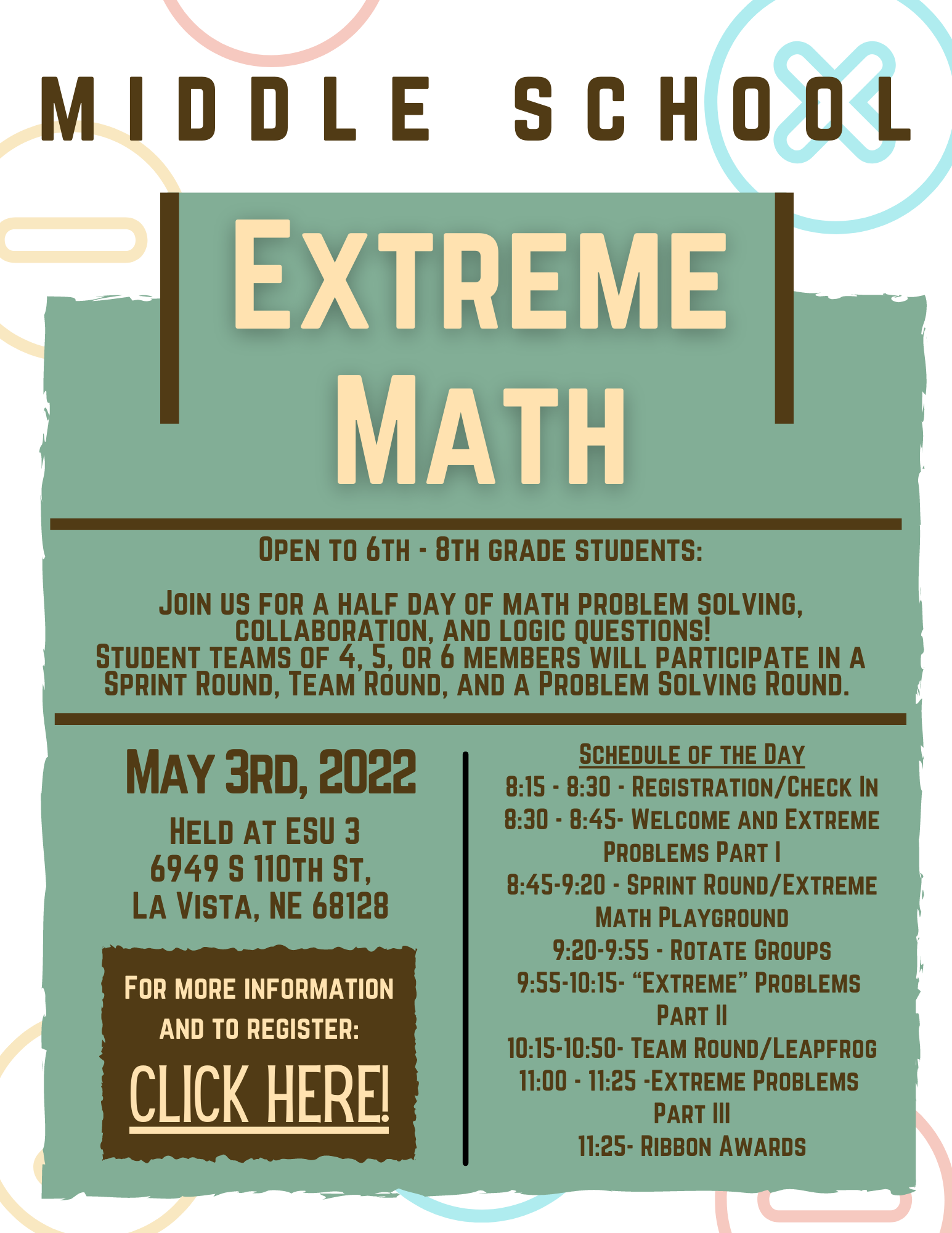 Click here for Middle School Extreme Math